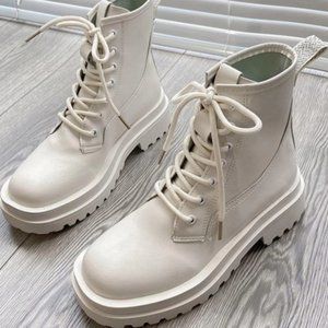 Lace-up Front Combat Boots